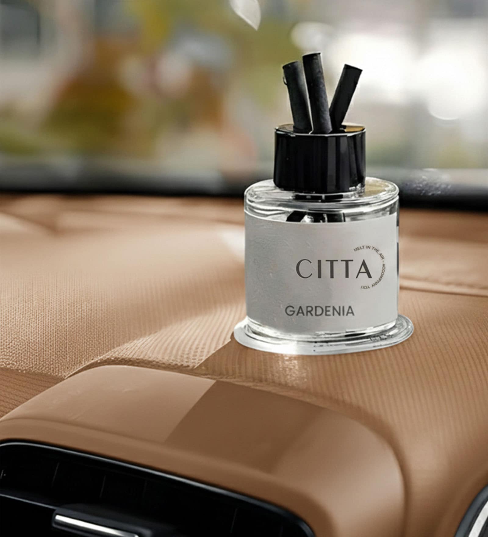Transparent Gardenia Aromatic Car Reed Diffuser- 50 Ml