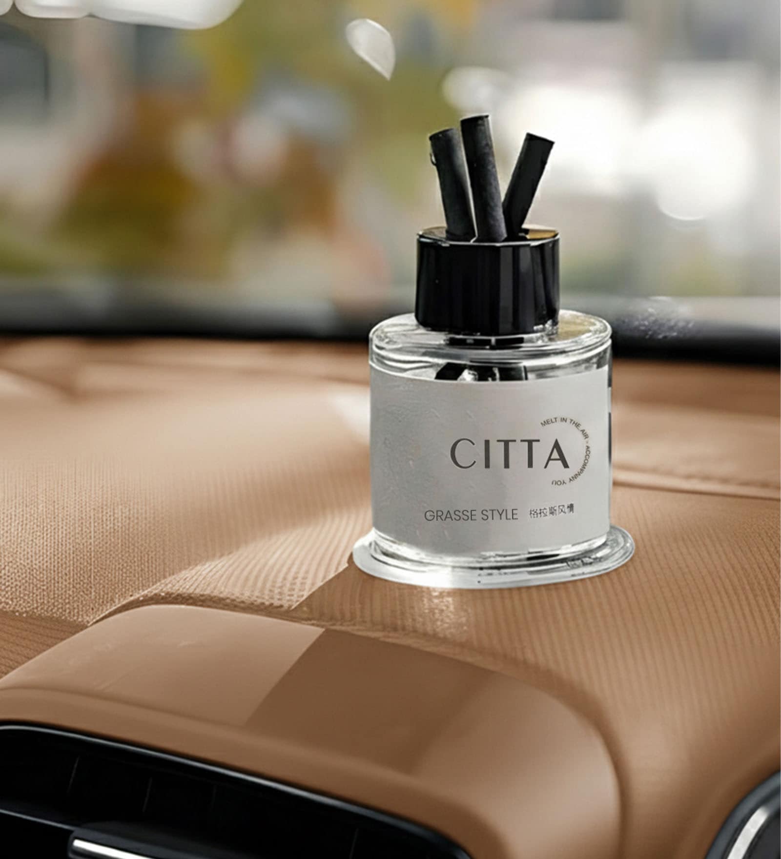 Transparent Grass Style Aromatic Car Reed Diffuser- 50 Ml
