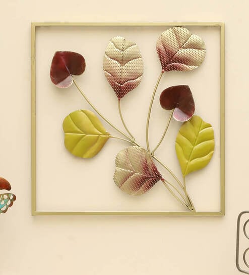 Aarna Square Leaf Wall Hanging