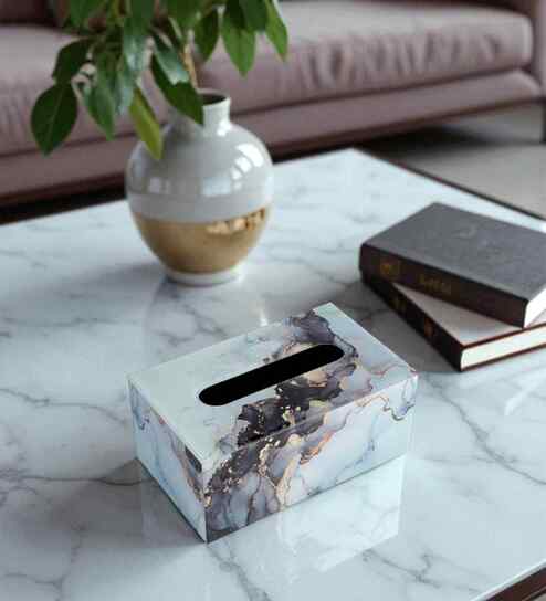 Premium Marble Tissue Holder Dispenser