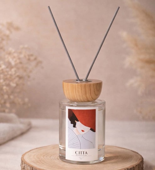 Transparent Zen Tea Bloom Aroma Reed Diffusers 150 Ml