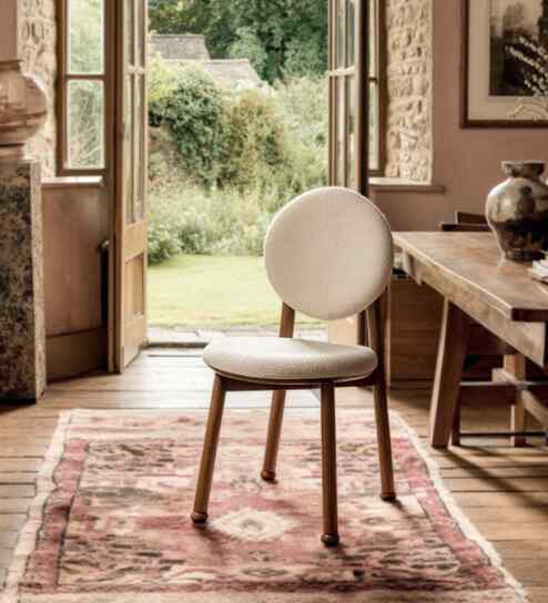 Aayam Dining Chairin In New Teak Dark Finish