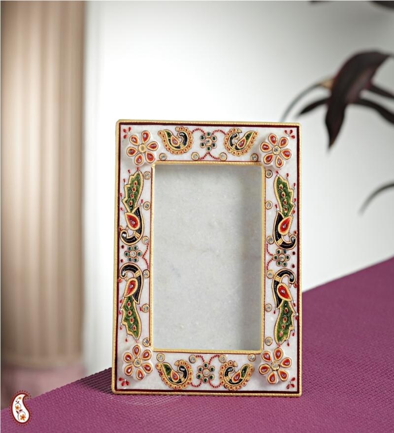 Buy Aapno Rajasthan Gold Work Painted Single Photo Frame Online Photo Frames Photo Frames Home Decor Pepperfry Product