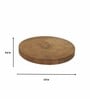 Reflections Natural Brown Mango Wood (Set of 4) Coasters