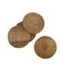 Reflections Natural Brown Mango Wood (Set of 4) Coasters