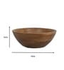 Reflections Burnt Brown Mango wood Serving Bowl