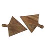 Aachman Slice Shaped Brown 8 Inch Mango Wood (Set of 2) Appetizer Platter Aachman Slice Shaped Brown 8 Inch Mango Wood (Set of 2) Appetizer Platter