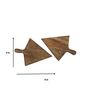 Aachman Slice Shaped Brown 8 Inch Mango Wood (Set of 2) Appetizer Platter Aachman Slice Shaped Brown 8 Inch Mango Wood (Set of 2) Appetizer Platter
