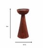 Aachman Wood Conical 8 Inch Brown MDF Candle Holder