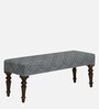 Aadhya Sheesham Wood Upholstered Bench In Warm Chestnut Finish