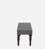 Aadhya Sheesham Wood Upholstered Bench In Warm Chestnut Finish