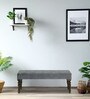 Aadhya Sheesham Wood Upholstered Bench In Warm Chestnut Finish