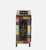 Alankaar Solid Wood Chest Of Drawers In Hand-Painted Multicolour Patches