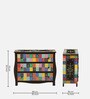 Alankaar Solid Wood Chest Of Drawers In Hand-Painted Multicolour Patches