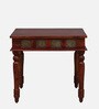 Aakrit Sheesham Wood 4 Seater Dining Set In Scratch Resistant Honey Oak Finish With Brass Cladding