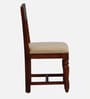 Aakrit Sheesham Wood 6 Seater Dining Set In Scratch Resistant Honey Oak Finish With Brass Cladding