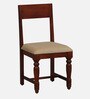 Aakrit Sheesham Wood 6 Seater Dining Set In Scratch Resistant Honey Oak Finish With Brass Cladding