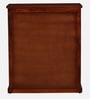 Aakrit Sheesham Wood Cabinet In Scratch Resistant Honey Oak Finish With Brass Cladding,