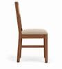 Aalaya 6 Seater Dining Set In Provincial Teak Finish With Beige Colour Chair Aalaya 6 Seater Dining Set In Provincial Teak Finish With Beige Colour Chair
