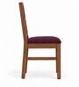 Aalaya 6 Seater Dining Set In Provincial Teak Finish With Plum Colour Chair Aalaya 6 Seater Dining Set In Provincial Teak Finish With Plum Colour Chair