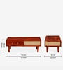 Aalst Sheesham Wood Coffee Table In Honey Oak Finish Aalst Sheesham Wood Coffee Table In Honey Oak Finish