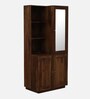 Aalst Sheesham Wood Wardrobe with Mirror  In Provincial Teak Finish