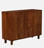 Aamna Solid Wood Sideboard in Walnut Finish
