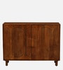 Aamna Solid Wood Sideboard in Walnut Finish