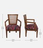 Aanya Teak Wood Arm Chair In Teak Finish