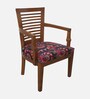 Aanya Teak Wood Arm Chair In Teak Finish