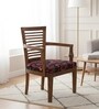 Aanya Teak Wood Arm Chair In Teak Finish