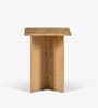 Aara Stone End Table In Natural Finish