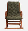 Aarava Teak Wood Rocking Chair In Teak Finish