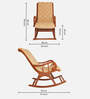 Aarava Teak Wood Rocking Chair In Teak Finish