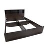 Aaric Queen Size Bed in Dark elm Finish