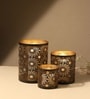 Black Aarika Candle Holder