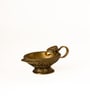 Aarti Diya with Handle  Brass Idol Gold Finish