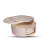 Off-White Elegant Round Coaster