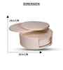 Off-White Elegant Round Coaster