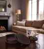 Chocolate Brown Elegance Round Coaster