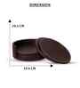 Chocolate Brown Elegance Round Coaster