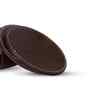 Chocolate Brown Elegance Round Coaster
