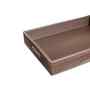 Chocolate Brown Premium Faux Leather Rectangular Serving Tray