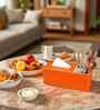 Faux Leather Tissue Holder Storage Box