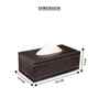 Faux Leather Tissue Holder Storage Box
