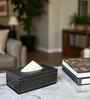 Faux Leather Tissue Holder Storage Box