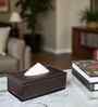 Faux Leather Tissue Holder Storage Box