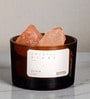2 Pieces Crystal Stone In Glass Jar & Aroma Oil Gift Set
