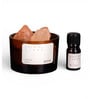 2 Pieces Crystal Stone In Glass Jar & Aroma Oil Gift Set