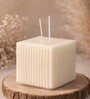 Big White Block Aromatic Duel Wick Candle